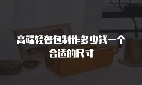 高端轻奢包制作多少钱一个合适的尺寸