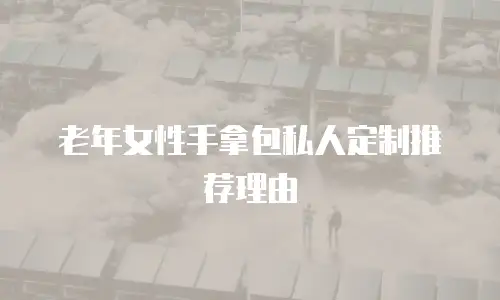 老年女性手拿包私人定制推荐理由