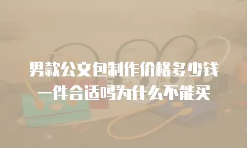 男款公文包制作价格多少钱一件合适吗为什么不能买