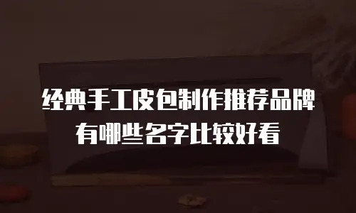 经典手工皮包制作推荐品牌有哪些名字比较好看