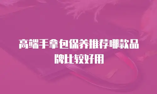 高端手拿包保养推荐哪款品牌比较好用