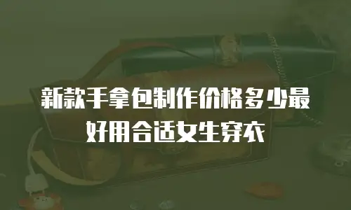 新款手拿包制作价格多少最好用合适女生穿衣