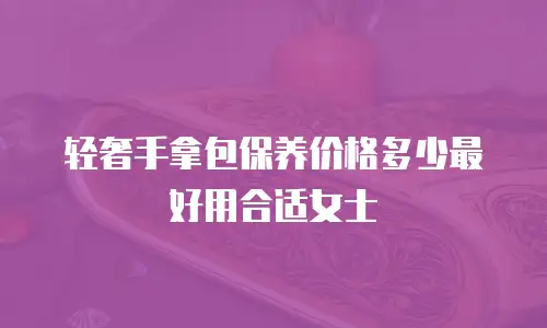轻奢手拿包保养价格多少最好用合适女士