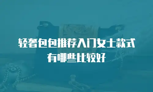 轻奢包包推荐入门女士款式有哪些比较好