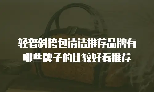 轻奢斜挎包清洁推荐品牌有哪些牌子的比较好看推荐