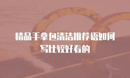 精品手拿包清洁推荐语如何写比较好看的