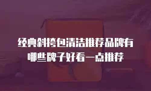 经典斜挎包清洁推荐品牌有哪些牌子好看一点推荐