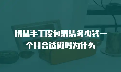 精品手工皮包清洁多少钱一个月合适做吗为什么
