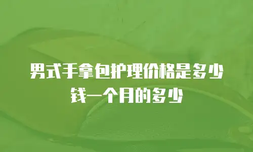 男式手拿包护理价格是多少钱一个月的多少