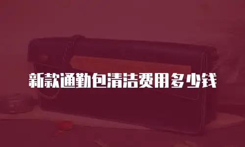 新款通勤包清洁费用多少钱