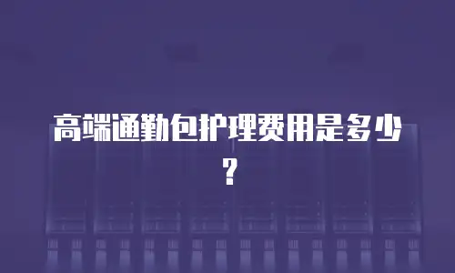 高端通勤包护理费用是多少？