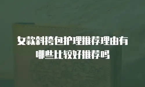 女款斜挎包护理推荐理由有哪些比较好推荐吗