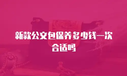 新款公文包保养多少钱一次合适吗