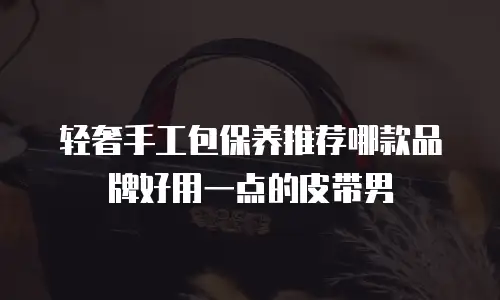 轻奢手工包保养推荐哪款品牌好用一点的皮带男