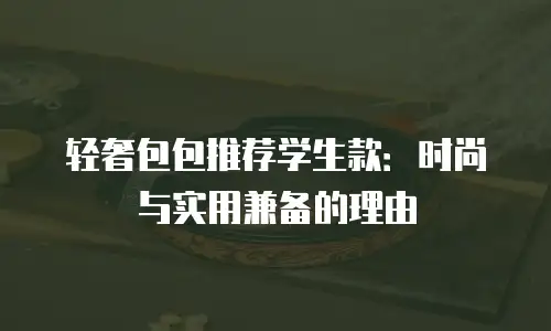 轻奢包包推荐学生款：时尚与实用兼备的理由