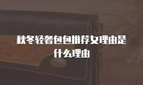 秋冬轻奢包包推荐女理由是什么理由