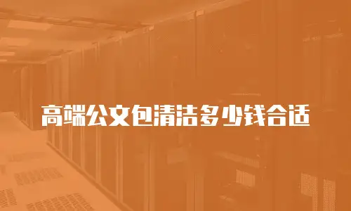 高端公文包清洁多少钱合适