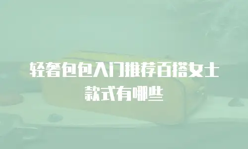 轻奢包包入门推荐百搭女士款式有哪些