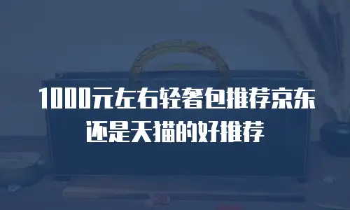 1000元左右轻奢包推荐京东还是天猫的好推荐