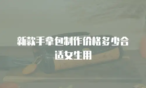 新款手拿包制作价格多少合适女生用