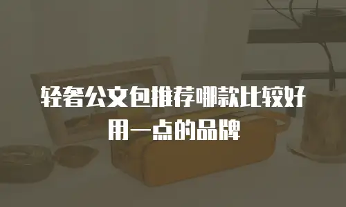 轻奢公文包推荐哪款比较好用一点的品牌