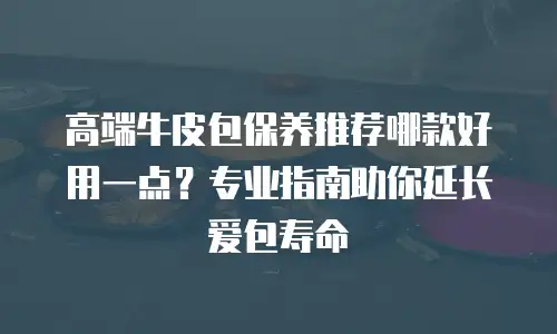 高端牛皮包保养推荐哪款好用一点？专业指南助你延长爱包寿命