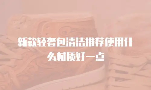 新款轻奢包清洁推荐使用什么材质好一点