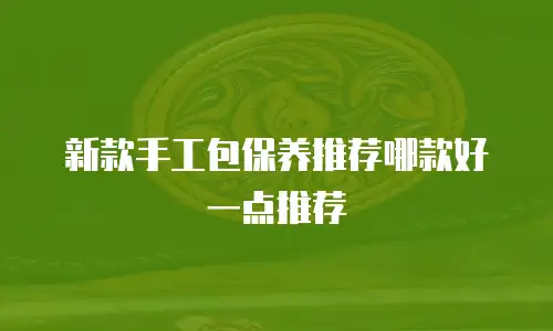 新款手工包保养推荐哪款好一点推荐