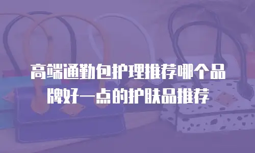 高端通勤包护理推荐哪个品牌好一点的护肤品推荐