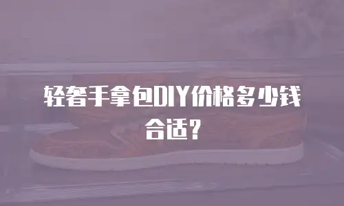 轻奢手拿包DIY价格多少钱合适？