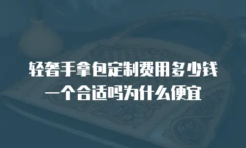 轻奢手拿包定制费用多少钱一个合适吗为什么便宜
