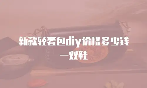 新款轻奢包diy价格多少钱一双鞋