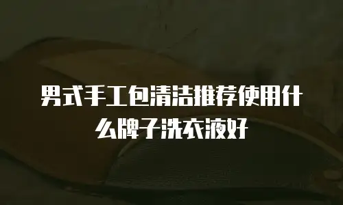 男式手工包清洁推荐使用什么牌子洗衣液好