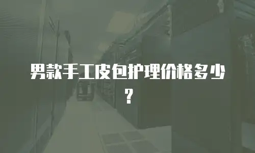 男款手工皮包护理价格多少？