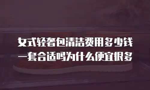 女式轻奢包清洁费用多少钱一套合适吗为什么便宜很多