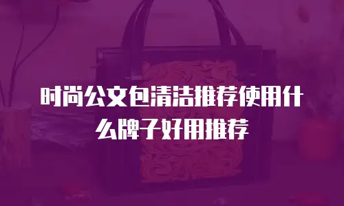 时尚公文包清洁推荐使用什么牌子好用推荐