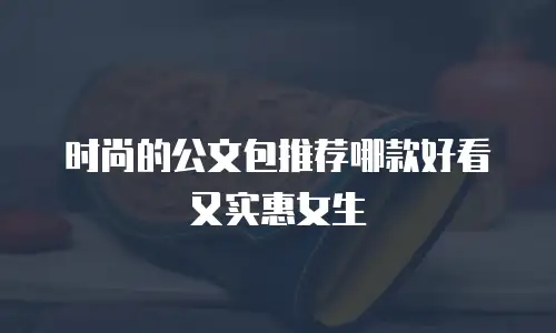 时尚的公文包推荐哪款好看又实惠女生