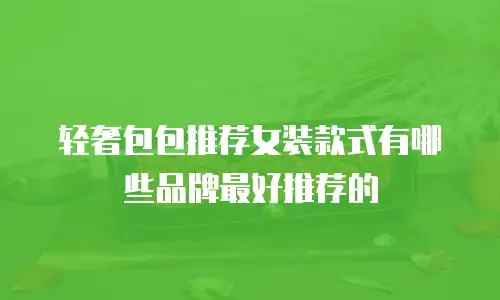轻奢包包推荐女装款式有哪些品牌最好推荐的
