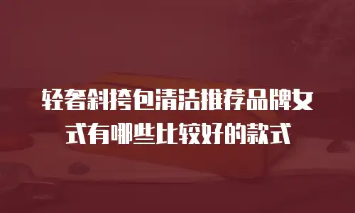 轻奢斜挎包清洁推荐品牌女式有哪些比较好的款式