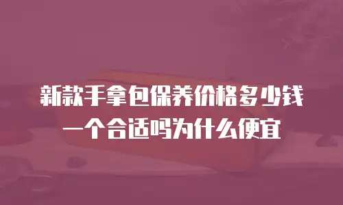 新款手拿包保养价格多少钱一个合适吗为什么便宜