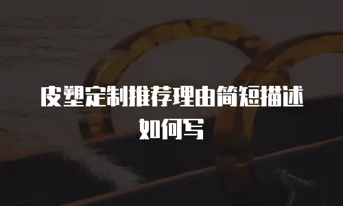 皮塑定制推荐理由简短描述如何写
