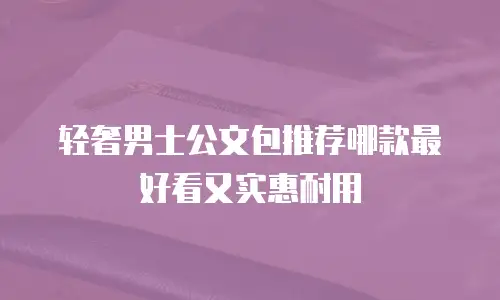 轻奢男士公文包推荐哪款最好看又实惠耐用