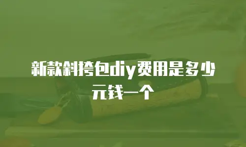 新款斜挎包diy费用是多少元钱一个