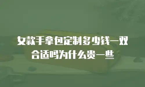 女款手拿包定制多少钱一双合适吗为什么贵一些