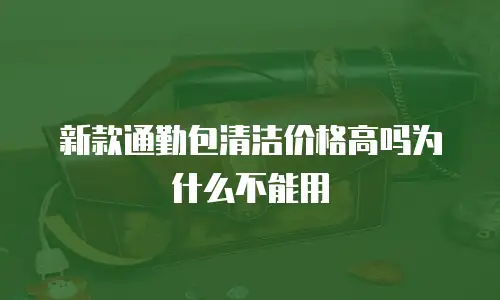 新款通勤包清洁价格高吗为什么不能用