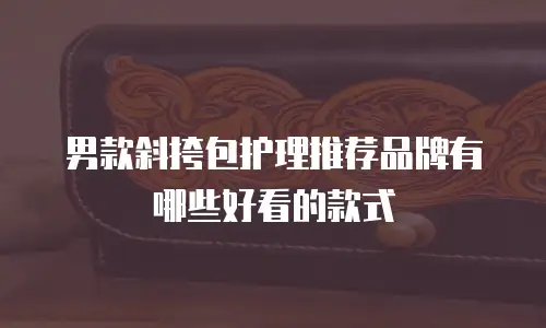 男款斜挎包护理推荐品牌有哪些好看的款式