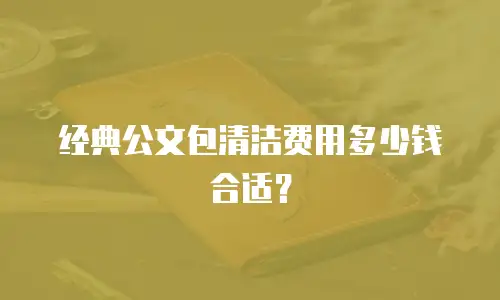 经典公文包清洁费用多少钱合适？