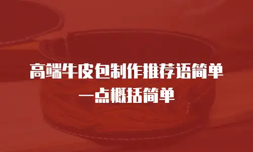 高端牛皮包制作推荐语简单一点概括简单