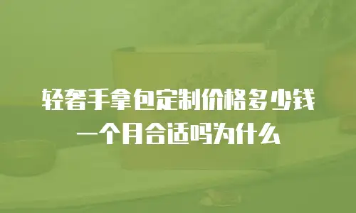 轻奢手拿包定制价格多少钱一个月合适吗为什么