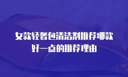 女款轻奢包清洁剂推荐哪款好一点的推荐理由